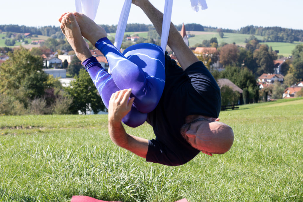 Aerial Yoga - Kopfüber